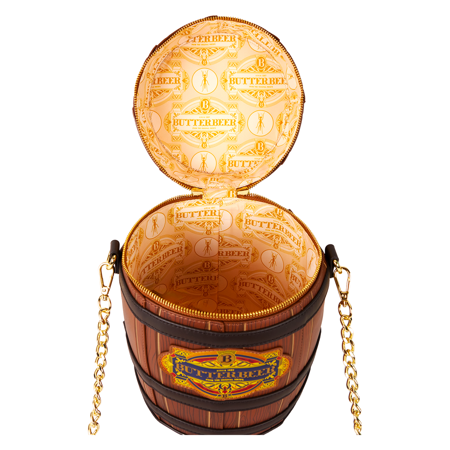WB Harry Potter Butterbeer Barrel Crossbody Bag