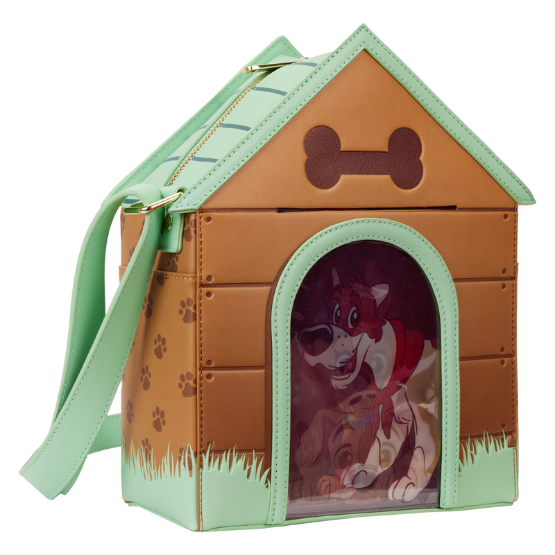 I Heart Disney Dogs Doghouse Triple Lenticular Figural Crossbody Bag