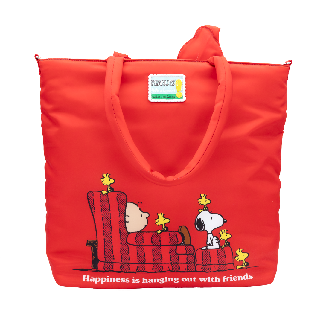 Peanuts 75th Anniversary Snoopy House Padded Nylon Tote Bag