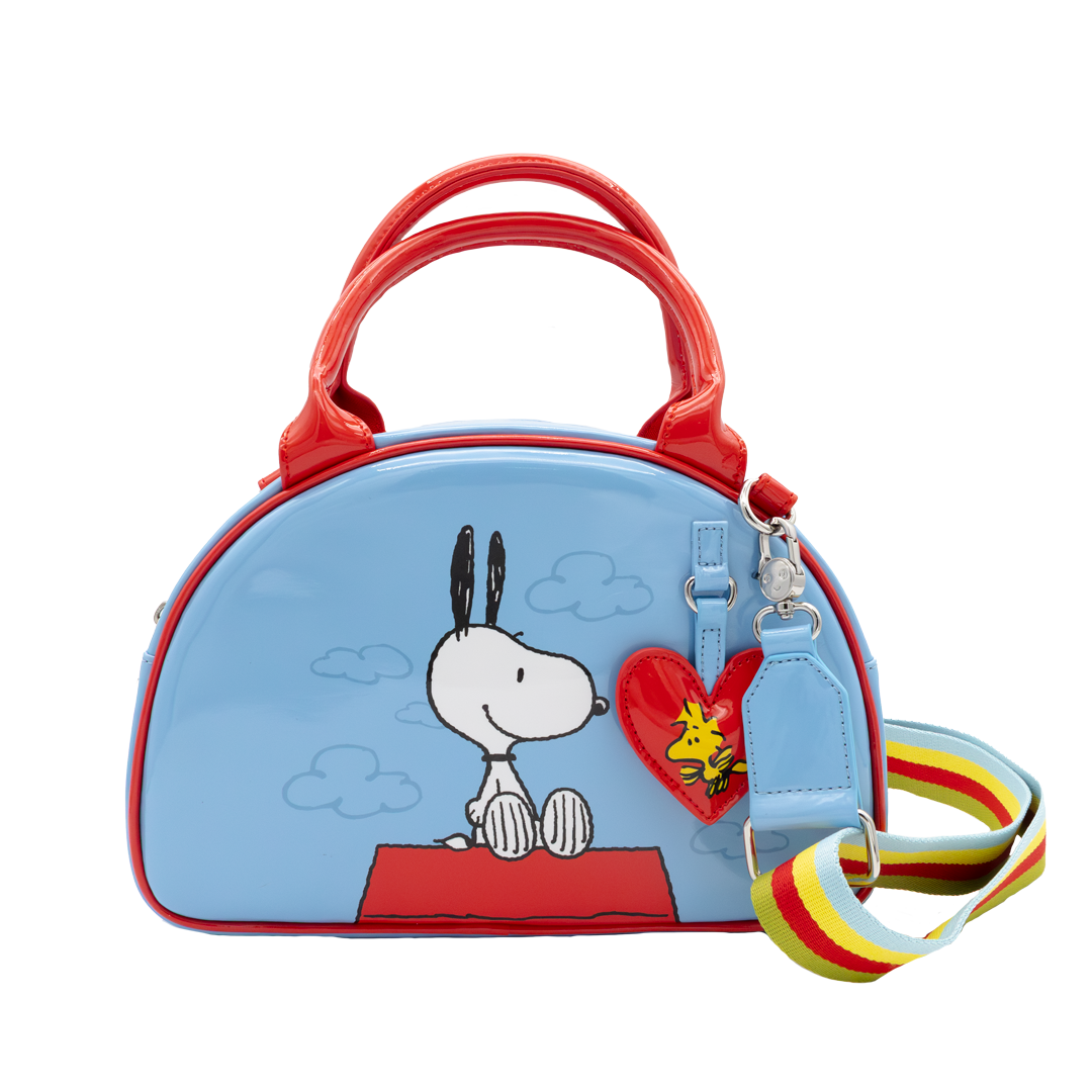 Peanuts 75th Anniversary Snoopy “Happiness Is a Good Friend” Bowler Bag