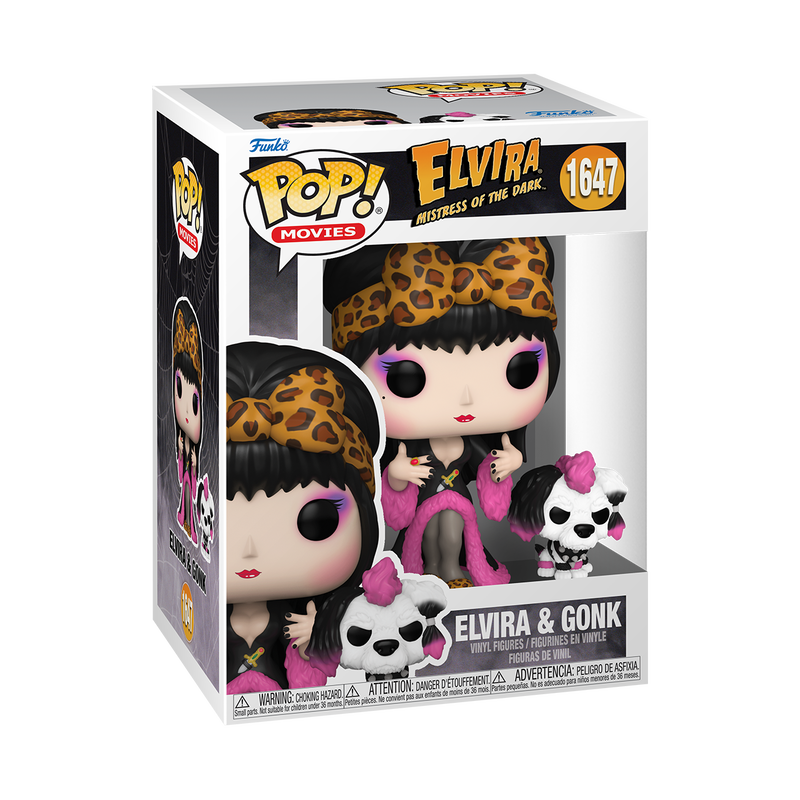 Elvira and Gonk Funko Pop! Vinyl Figure #1647 and Buddy