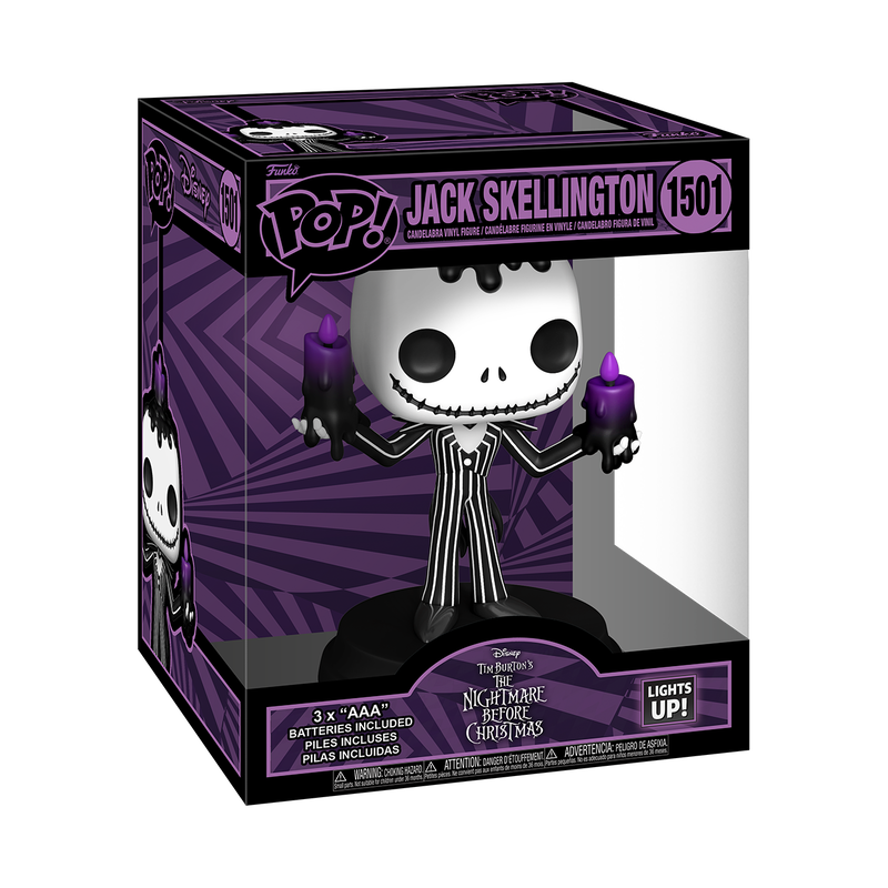 The Nightmare Before Christmas Jack Skellington Halloween Light-Up Super Funko Pop! Vinyl Figure #1501