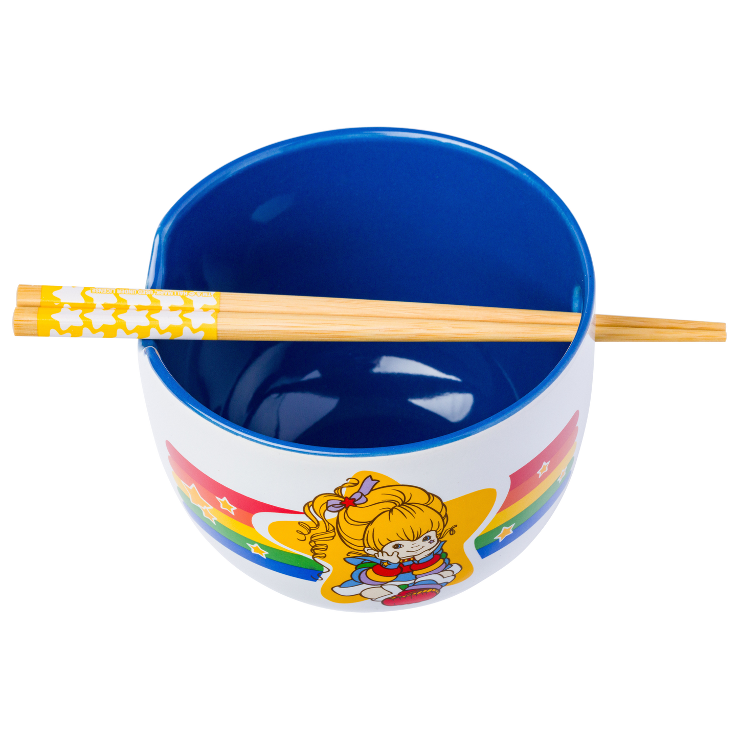 Rainbow Brite Rainbow Border Star 20oz Ceramic Ramen Bowl