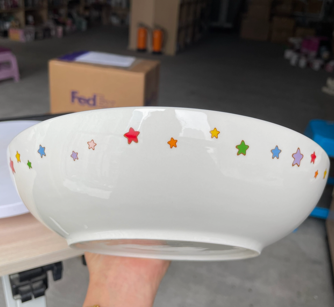 Rainbow Brite Sitting w/ Twink 9" Coupe Ceramic Dinner Bowl