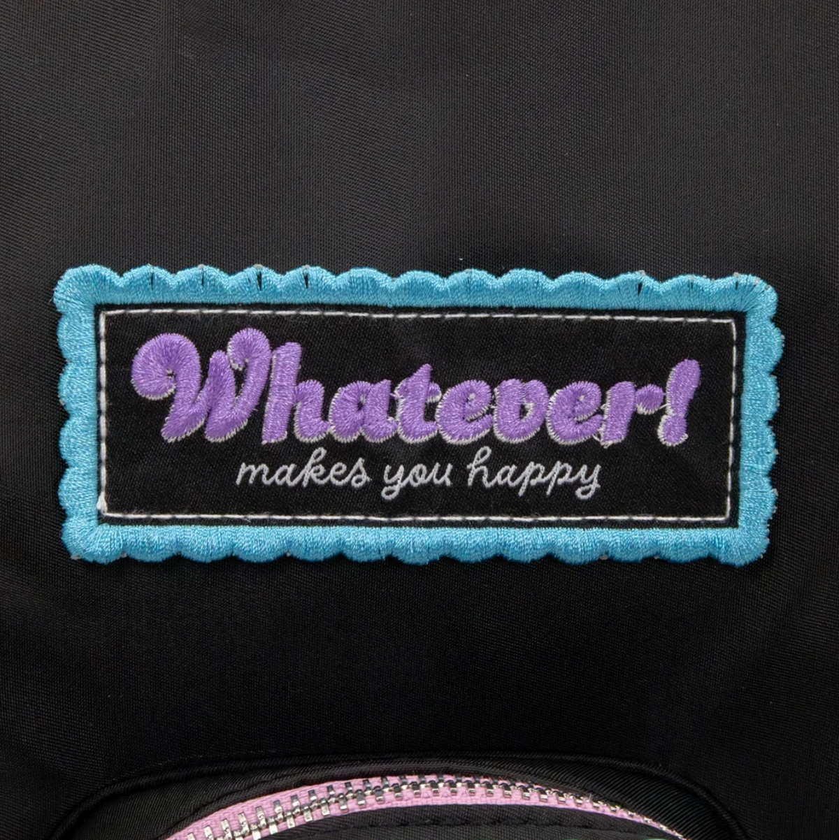 Whatever! Makes You Happy Black Emotional Support Trinket Bag