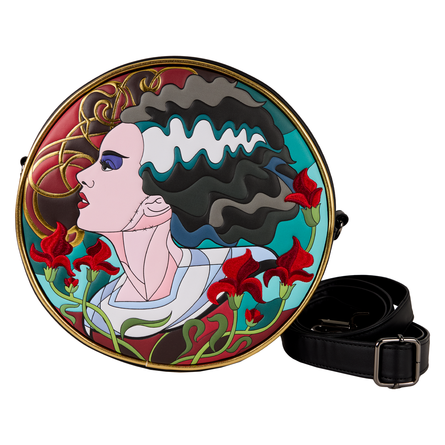 Universal Monsters The Bride Of Frankenstein Stained Glass Crossbody Bag