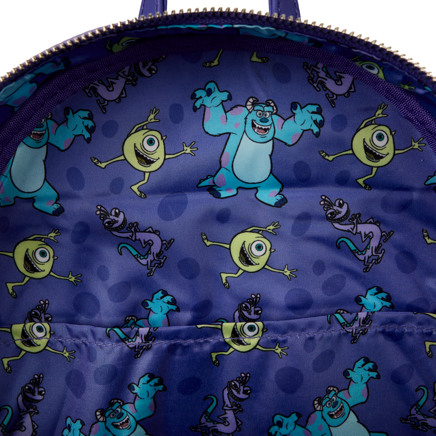 Disney Pixar Monsters Inc. Lenticular & Plush Triple Pocket Mini Backpack DEFECTIVES