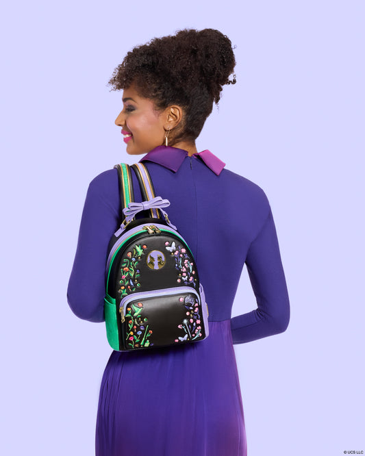 Loungefly Universal Wicked Glinda & Elphaba Floral and Lace Mini Backpack