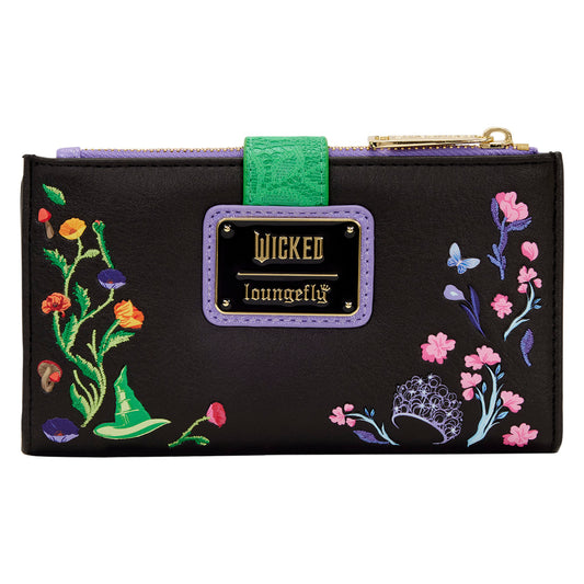 Loungefly Universal Wicked Glinda & Elphaba Floral and Lace Wallet