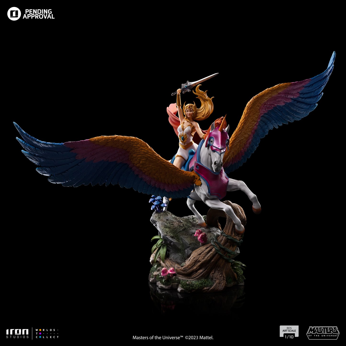 SHE-RA AND SWIFT WIND DELUXE - MASTERS OF THE UNIVERSE - ART SCALE 1/10