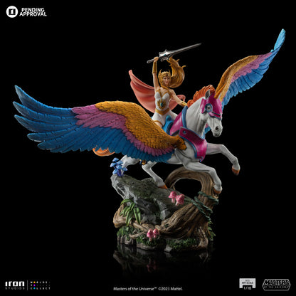 SHE-RA AND SWIFT WIND DELUXE - MASTERS OF THE UNIVERSE - ART SCALE 1/10