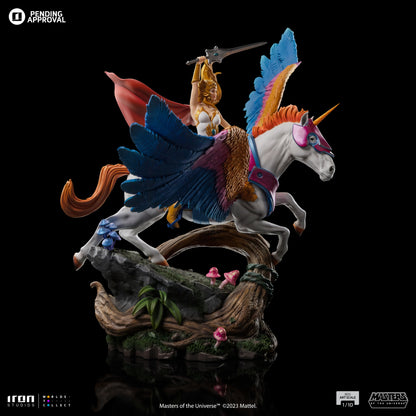SHE-RA AND SWIFT WIND DELUXE - MASTERS OF THE UNIVERSE - ART SCALE 1/10