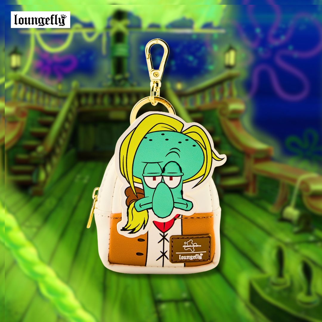 Squidward Mini Backpack Keychain Charm