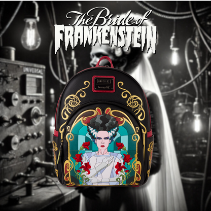 Universal Monsters The Bride Of Frankenstein Stained Glass Mini Backpack