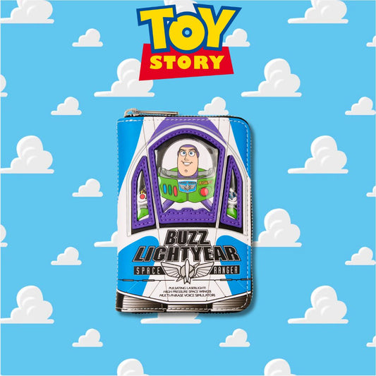 Toy Story 30th Anniversary Buzz Lightyear Glow In Dark Zip Around Wallet