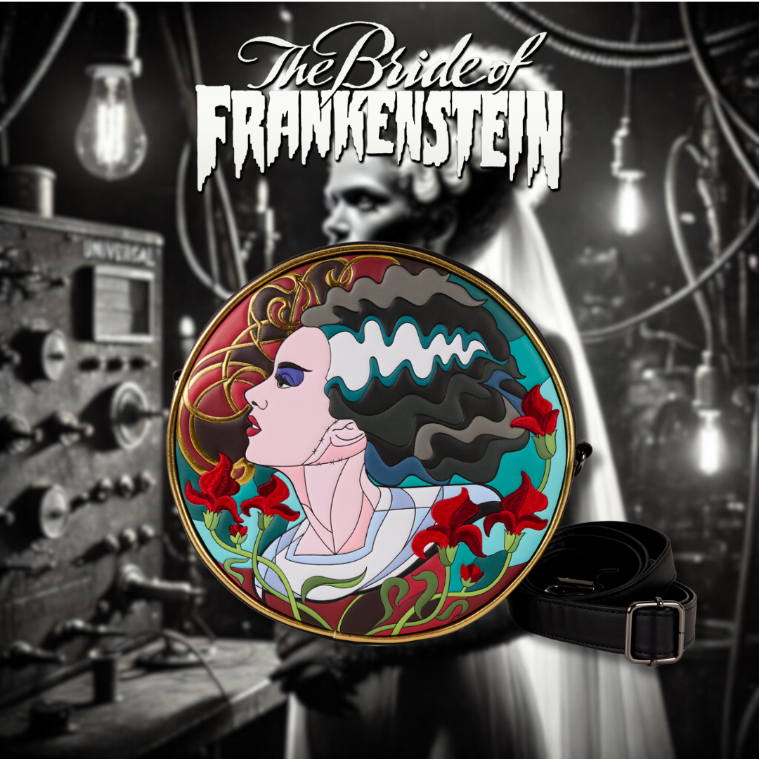 Universal Monsters The Bride Of Frankenstein Stained Glass Crossbody Bag