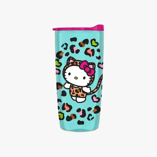 Hello Kitty Jungle Leopard 20oz Travel Tumbler w/ Slide Lid