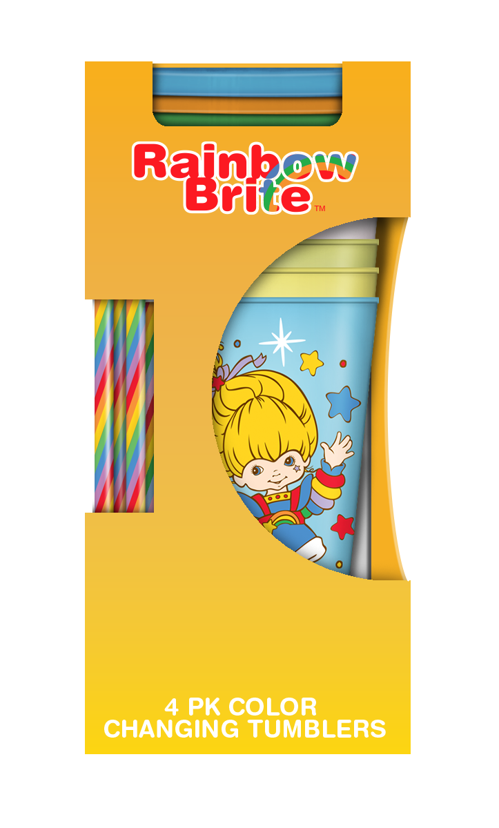 Rainbow Brite Color Kids 24oz 4pk Color Change Tumbler Set