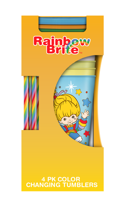 Rainbow Brite Color Kids 24oz 4pk Color Change Tumbler Set
