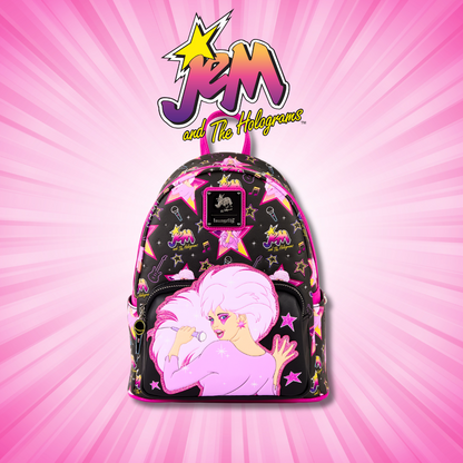 Jem and the Holograms Glitter All-Over Print Mini Backpack