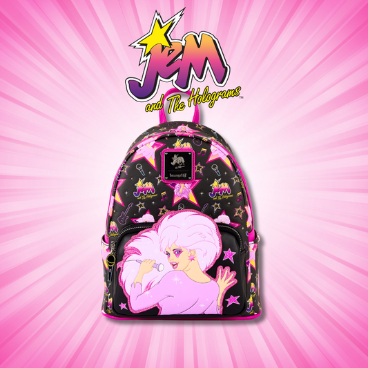 Jem and the Holograms Glitter All-Over Print Mini Backpack