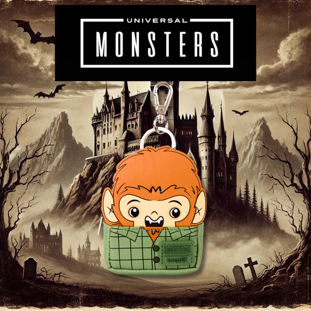 UNIVERSAL MONSTERS WOLFMAN MINI BACKPACK KEYCHAIN CHARM
