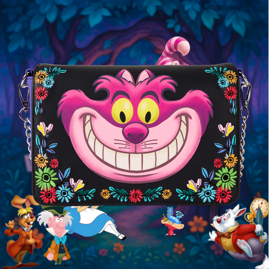 ALICE IN WONDERLAND CHESHIRE CAT CROSSBODY BAG