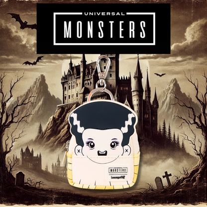 UNIVERSAL MONSTERS BRIDE OF FRANKENSTEIN MINI BACKPACK KEYCHAIN CHARM