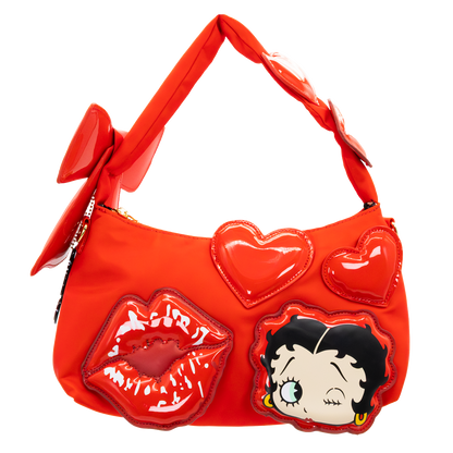 Betty Boop Padded Nylon Baguette w/ Webbing Strap