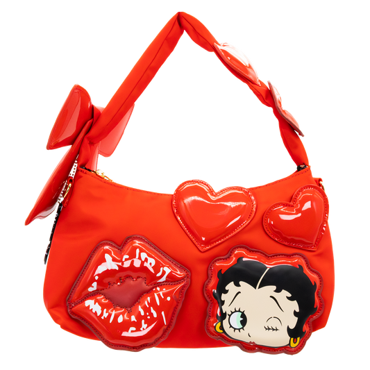 Betty Boop Padded Nylon Baguette w/ Webbing Strap