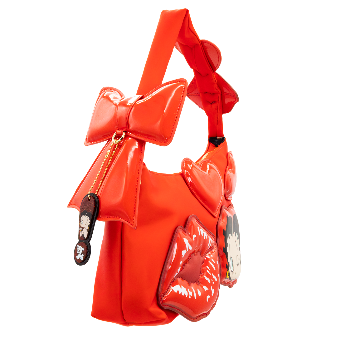 Betty Boop Padded Nylon Baguette w/ Webbing Strap