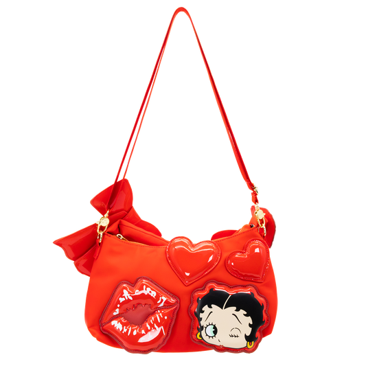 Betty Boop Padded Nylon Baguette w/ Webbing Strap