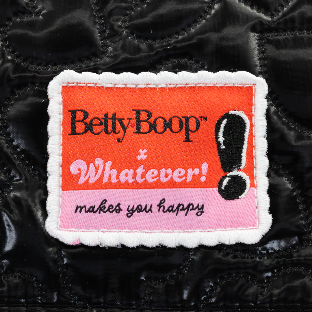 Betty Boop Quilted Heart Trinket Backpack w/ Acrylic Charms