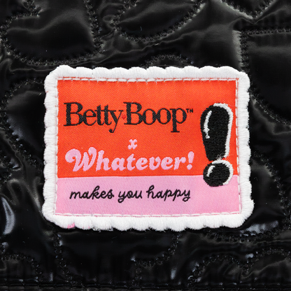 Betty Boop Quilted Heart Trinket Backpack w/ Acrylic Charms