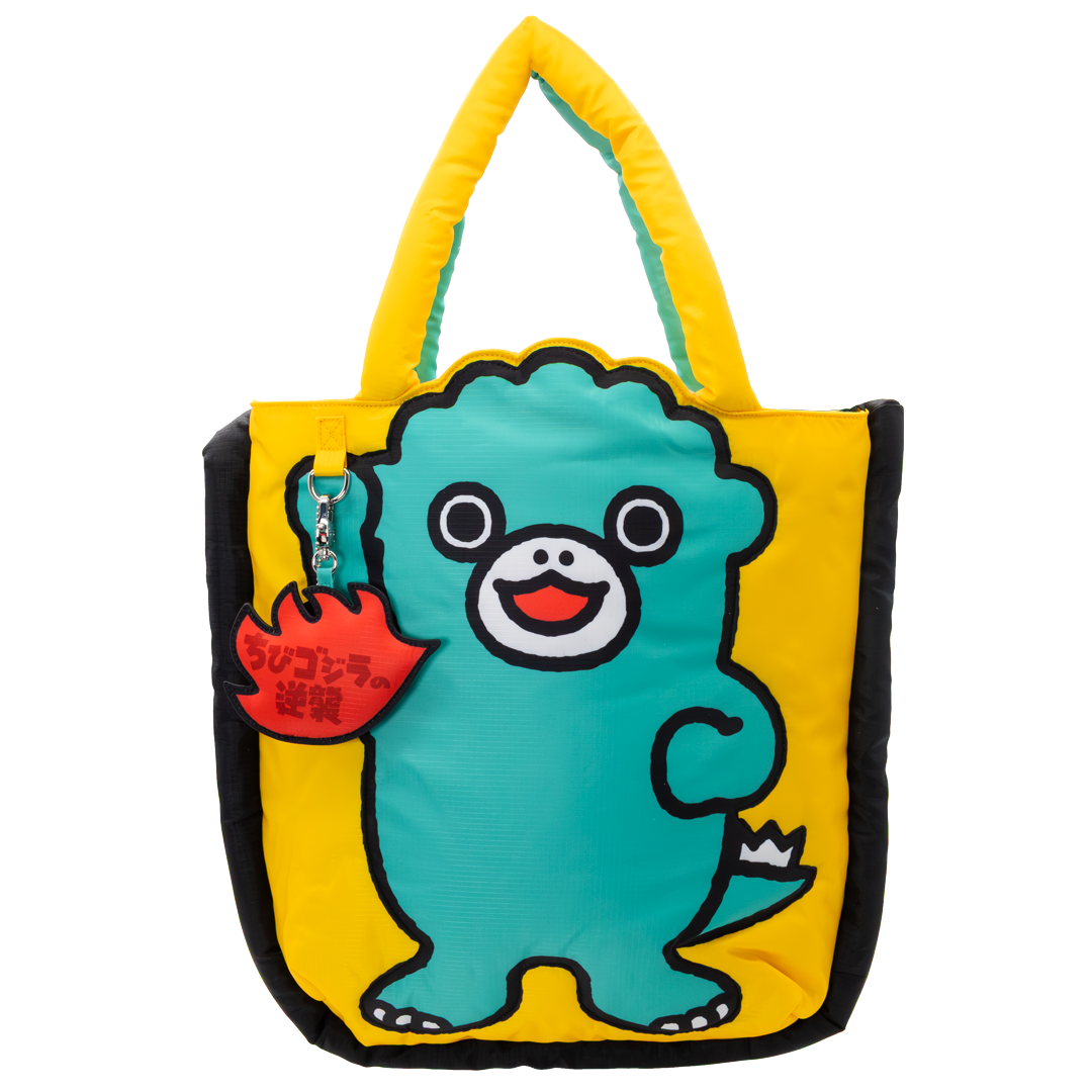 Chibi Godzilla Raids Again Father & Son Padded Die-Cut Tote Bag