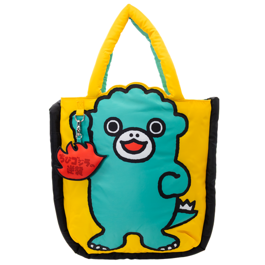 Chibi Godzilla Raids Again Father & Son Padded Die-Cut Tote Bag