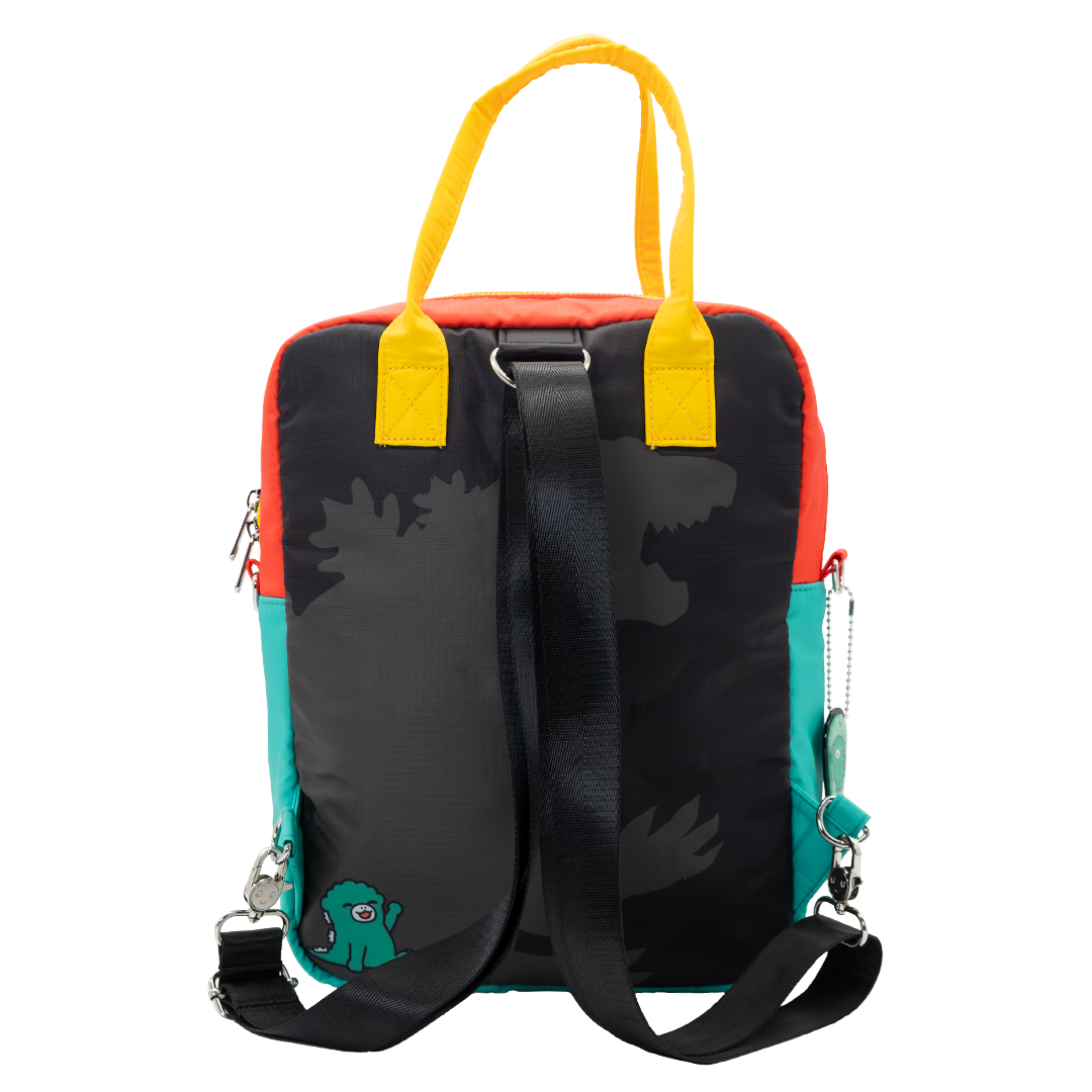 Chibi Godzilla Raids Again Reversible/Convertible Crossbody Bag