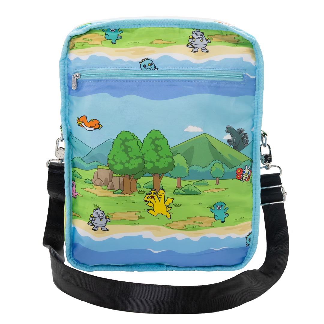 Chibi Godzilla Raids Again Reversible/Convertible Crossbody Bag
