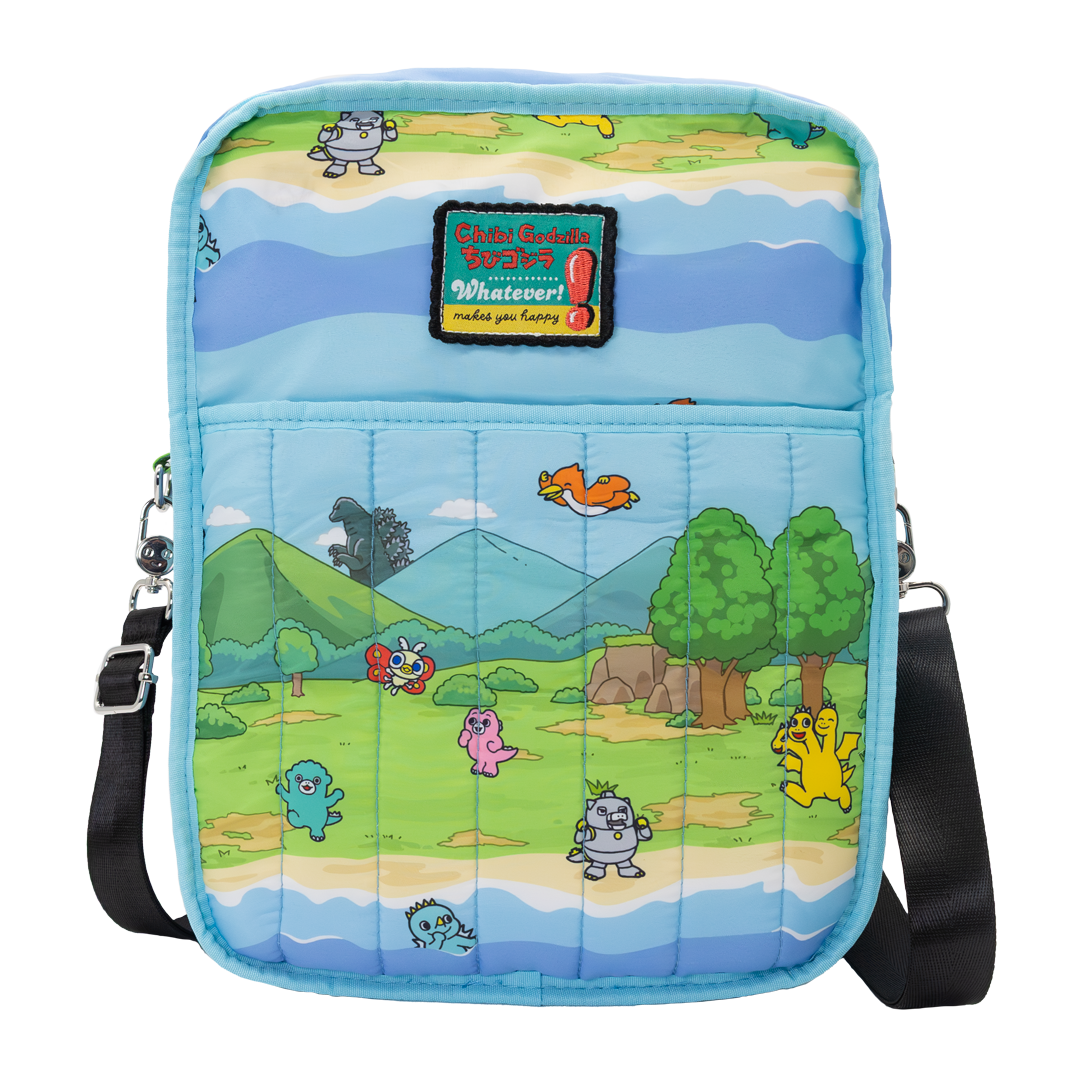 Chibi Godzilla Raids Again Reversible/Convertible Crossbody Bag