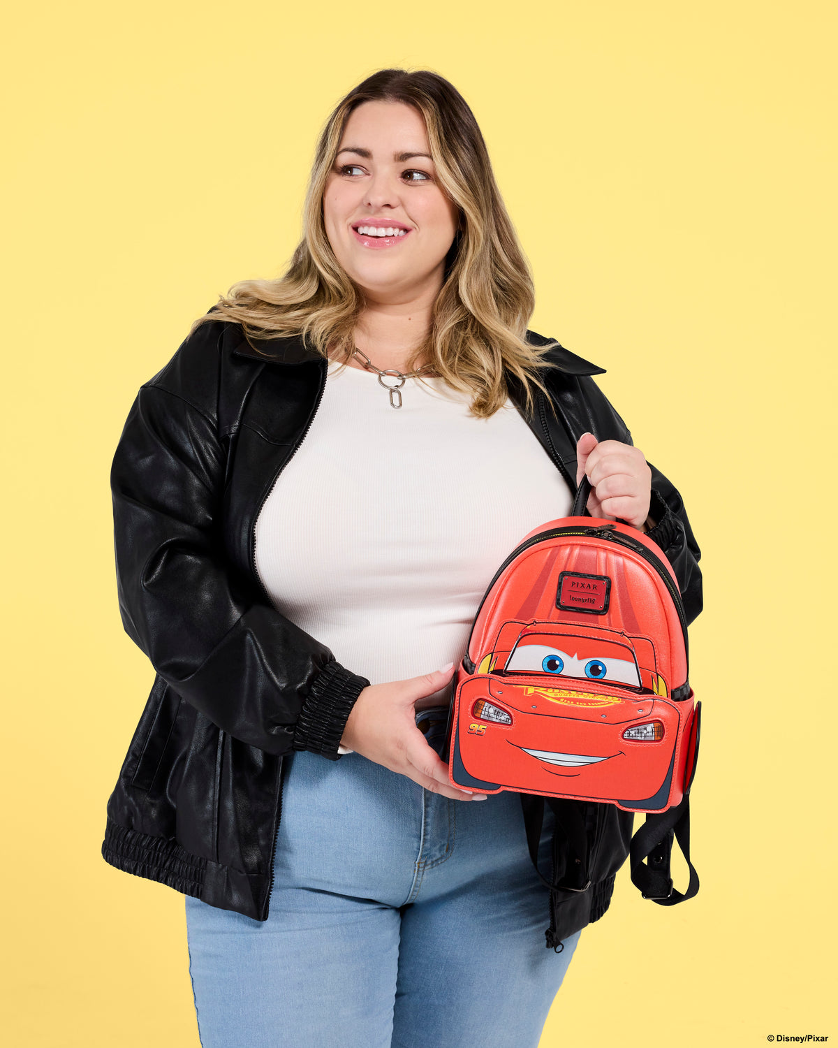 Disney Pixar Cars 20th Anniversary Lightning McQueen Shimmer Light-Up Mini Backpack