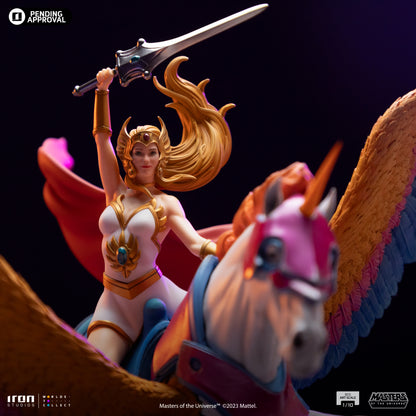 SHE-RA AND SWIFT WIND DELUXE - MASTERS OF THE UNIVERSE - ART SCALE 1/10