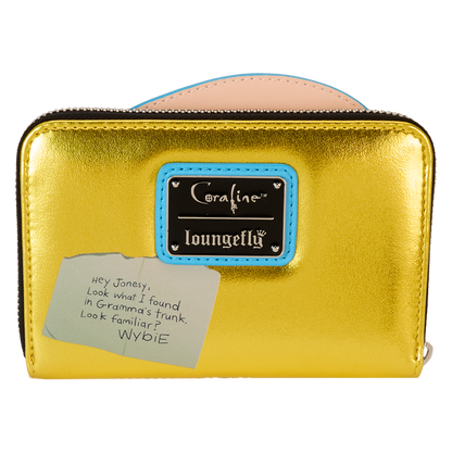 Coraline 15th Anniversary Laika Doll Metallic Cosplay Zip Around Wallet
