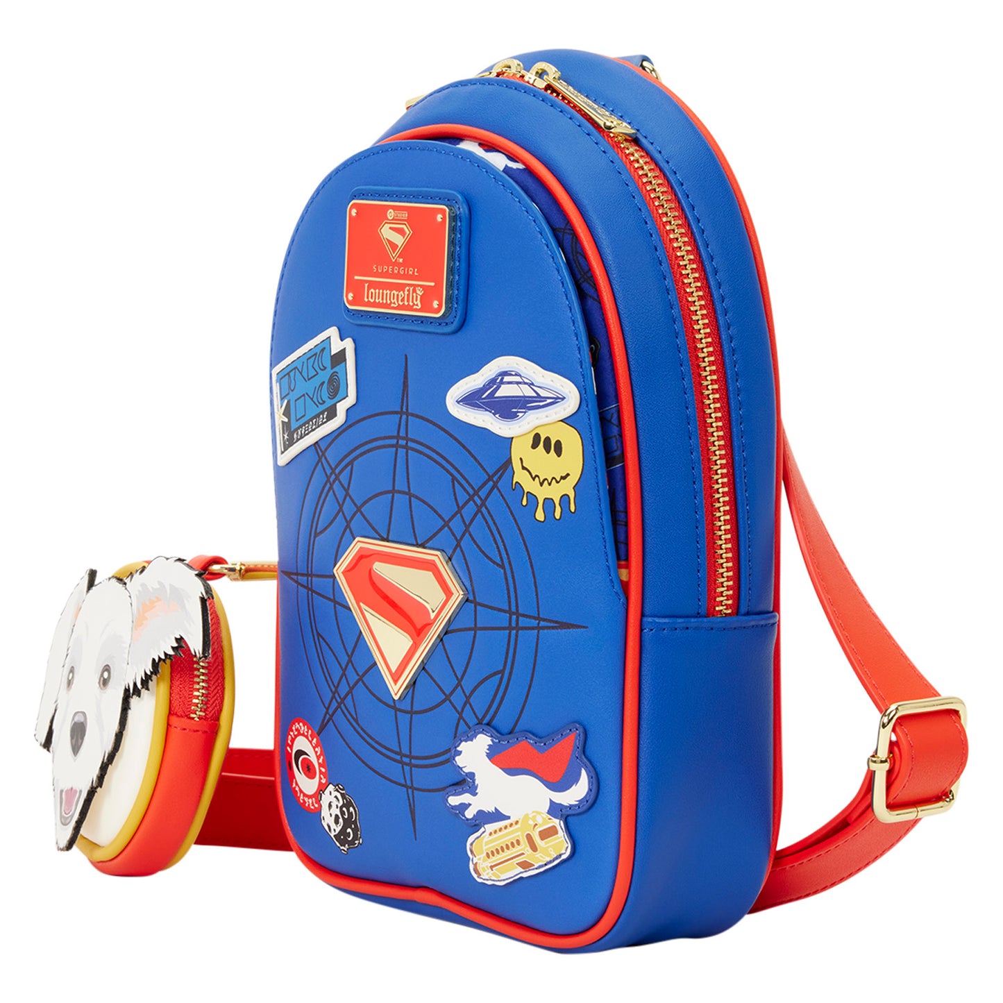Supergirl Krypto Sling Crossbody Bag with Coin Bag