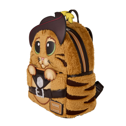 Shrek Puss In Boots Plush Cosplay Mini Backpack