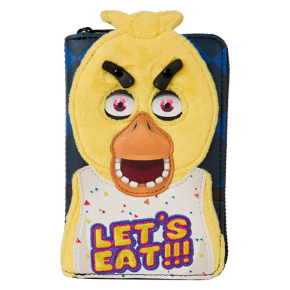 Five Nights at Freddys Chica Plush Cosplay Zip Around Wallet