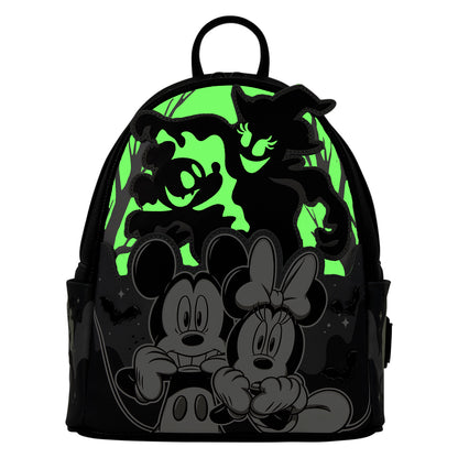 Mickey & Minnie Ghost Light-Up Glow Mini Backpack
