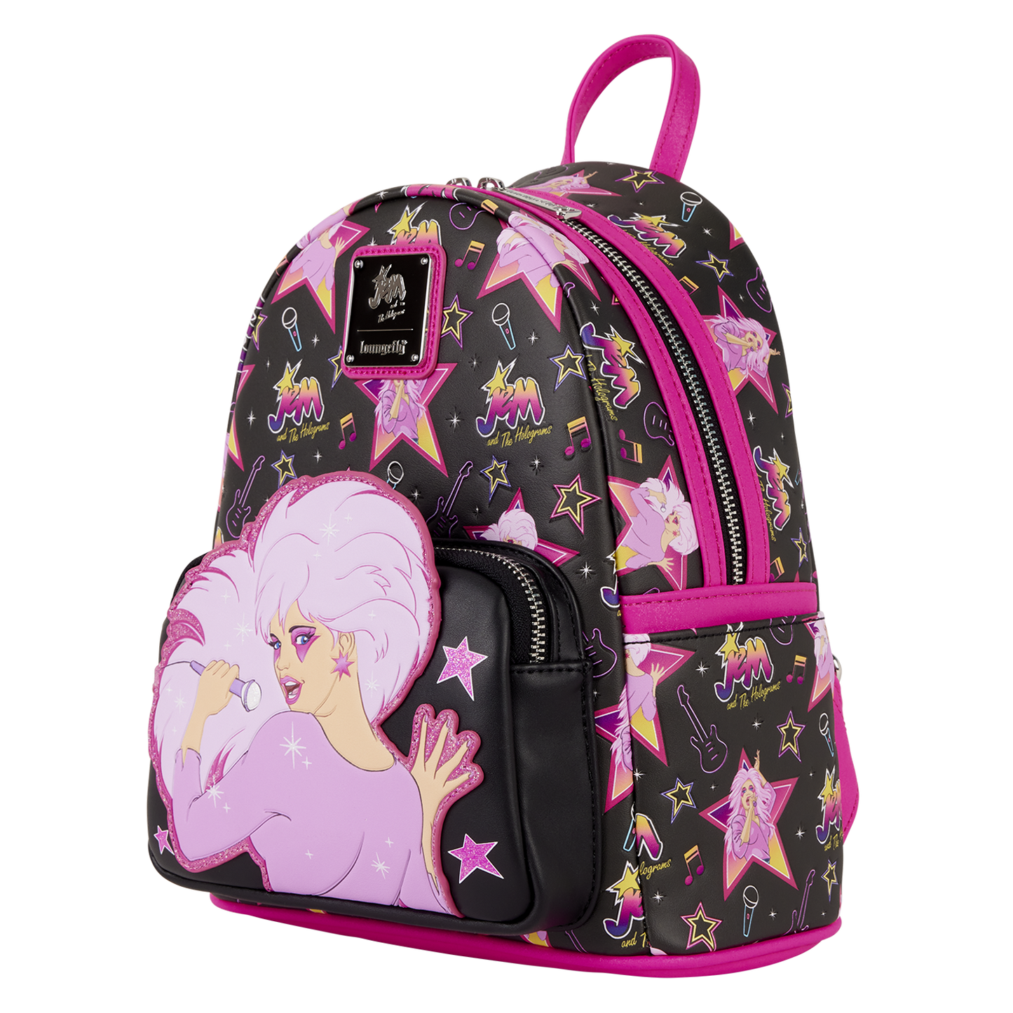 Jem and the Holograms Glitter All-Over Print Mini Backpack