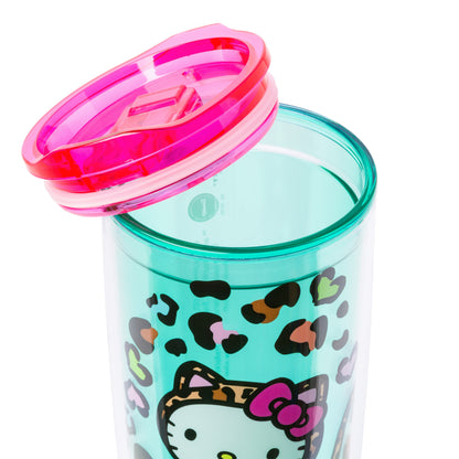 Hello Kitty Jungle Leopard 20oz Travel Tumbler w/ Slide Lid