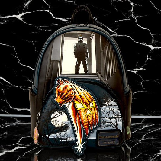 Halloween Michael Myers Jack-O'-Lantern Glow Mini Backpack