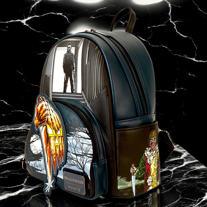 Halloween Michael Myers Jack-O'-Lantern Glow Mini Backpack